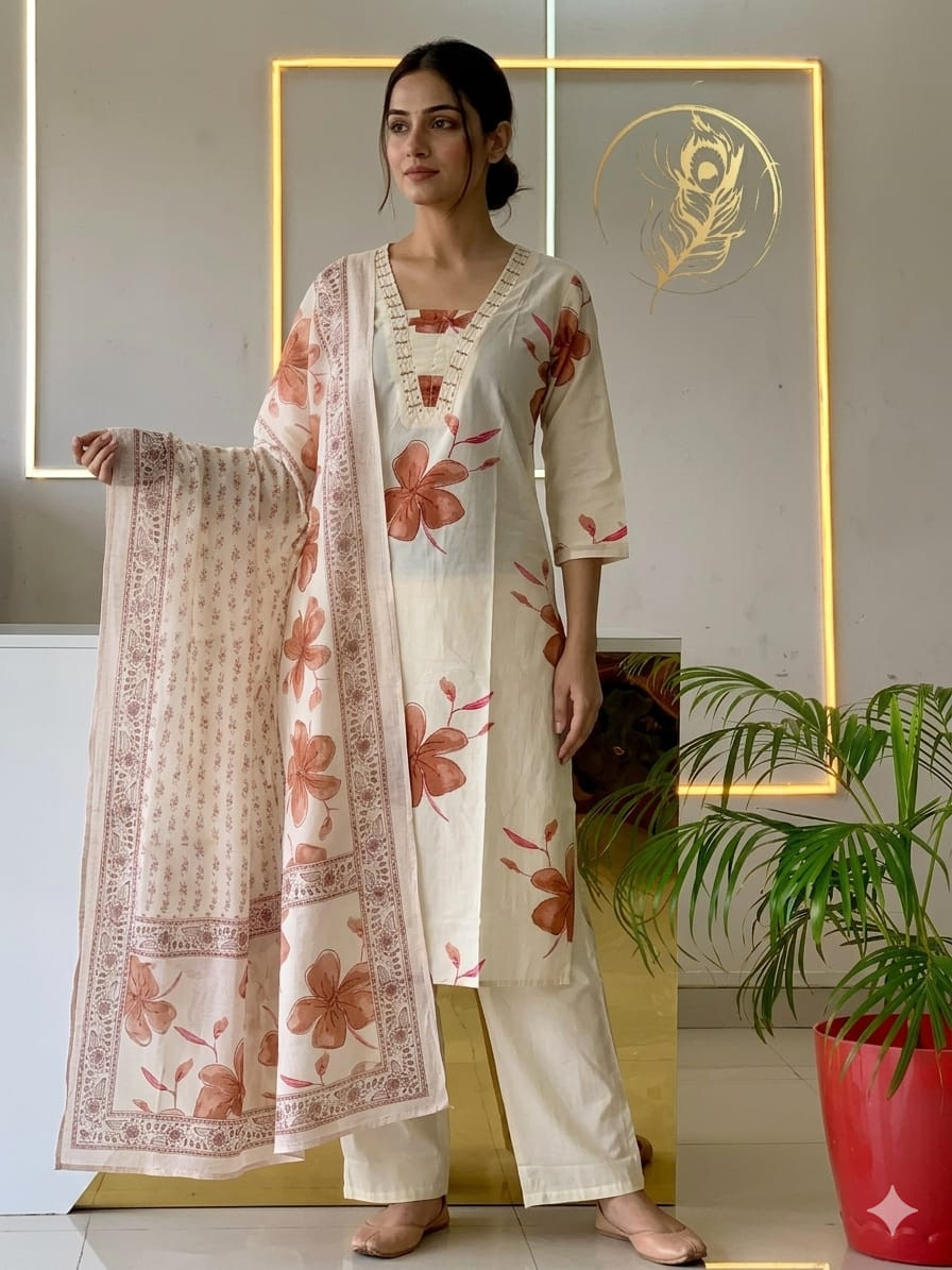 Organic Multi Cotton 3 Piece Suit